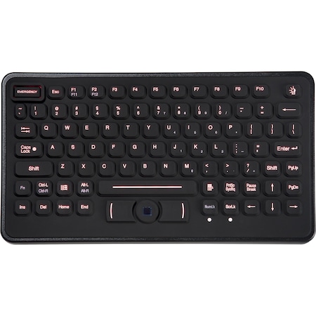 Tg3 Electronics Keyboard; Rugged 86 Key Keyboard W/ Nema 4 Pointing Device And Red KBA-BLH-5RU